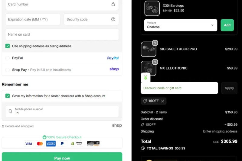 Coupon test screenshot