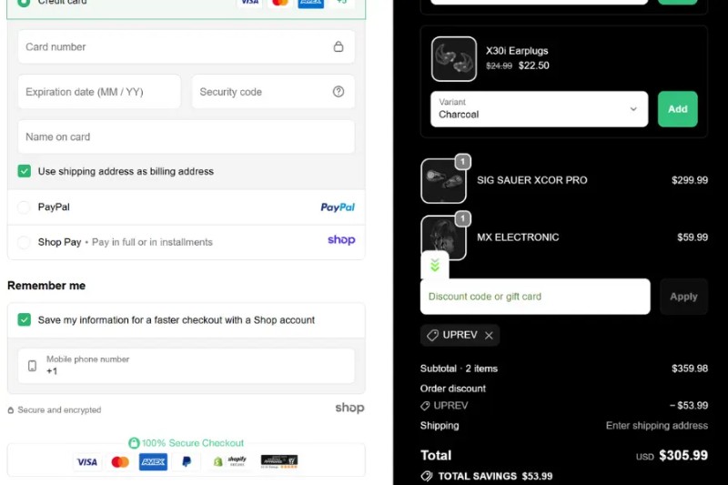 Coupon test screenshot