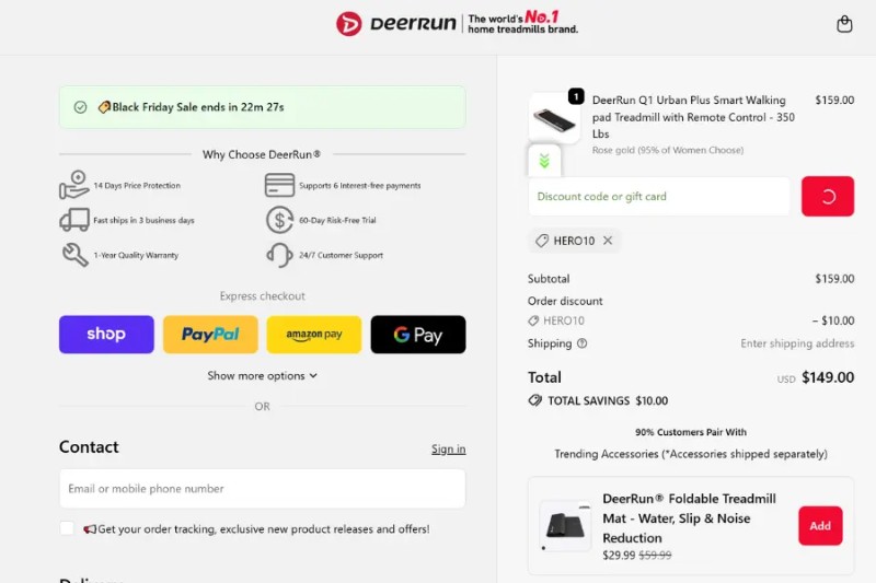 Coupon test screenshot