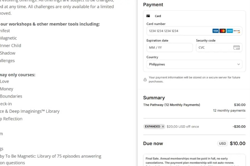 Coupon test screenshot